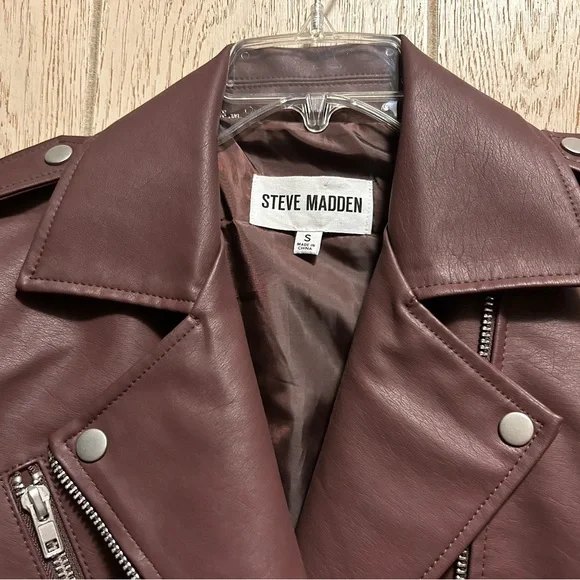 NWT Steve Madden faux leather jacket - Picture 2 of 8
